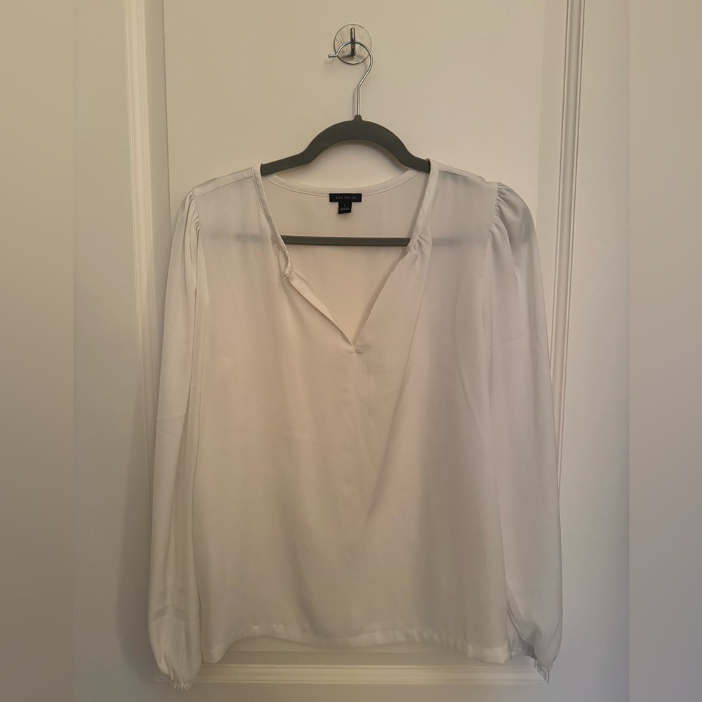 Ann Taylor Classic Cream Blouse